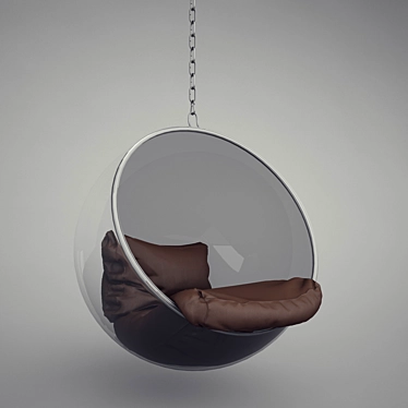 Modern Bubble Chair: Stylish and Comfy 3D model image 1 