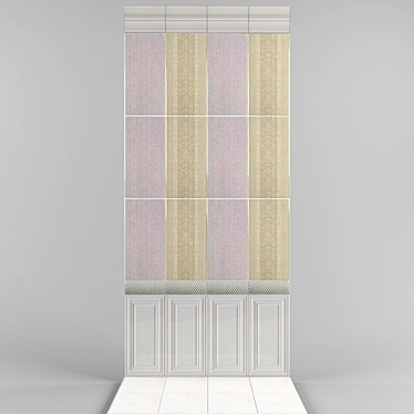 Elegant Versailles-Like Ceramic Tile 3D model image 1 