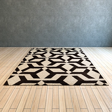 Glorious Gaelic Brown Rug 3D model image 1 