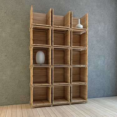 Modern Post Office Shelving 3D model image 1 