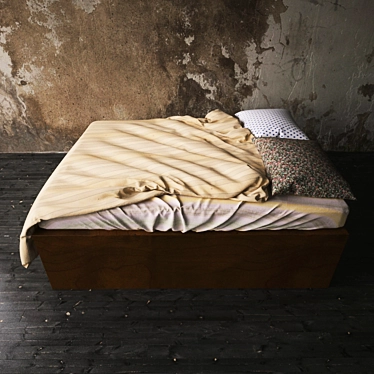 Dreamy Slumber Bed 3D model image 1 