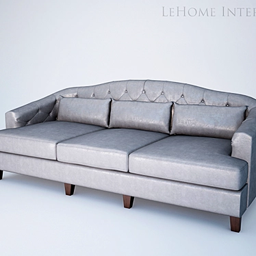 Luxurious Versailles Champagne Sofa 3D model image 1 