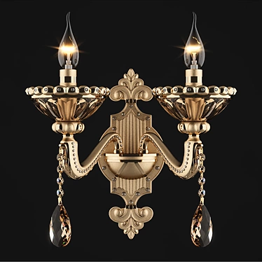 Osgona Alzata Art Crystal Wall Sconce 3D model image 1 