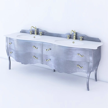 Gaia Silver & Gold Sink 3D model image 1 
