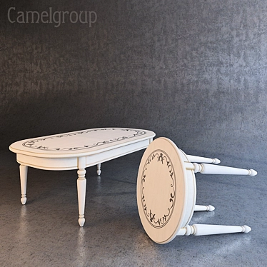 Camelgroup Siena Day Ivory: Coffee and Console Tables 3D model image 1 