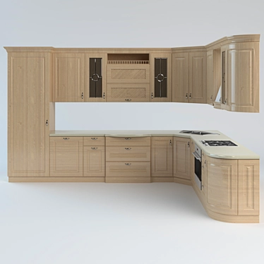 Timeless Kitchen 3D model image 1 