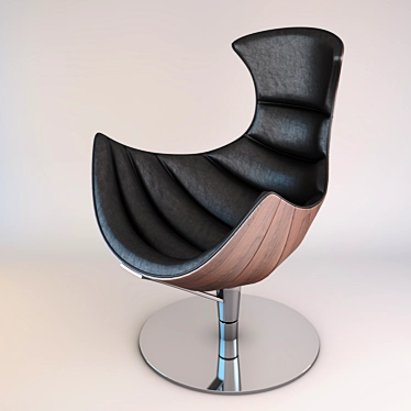 Cozy Nest Egg Chair 3D model image 1 