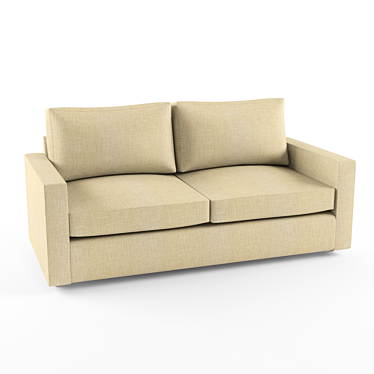 Contemporary Minimalist Sofa 3D model image 1 