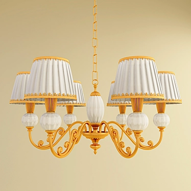 Elegant IL Paralume Marina 757 Chandelier 3D model image 1 