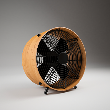 Stadler Form Floor Fan: Powerful Cooling Companion 3D model image 1 