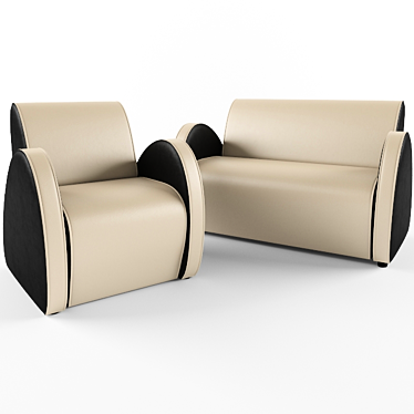 Extra Comfort Sofa Set 3D model image 1 