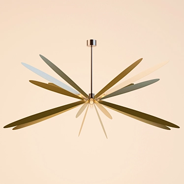 Elegant Dragonfly Chandelier 3D model image 1 