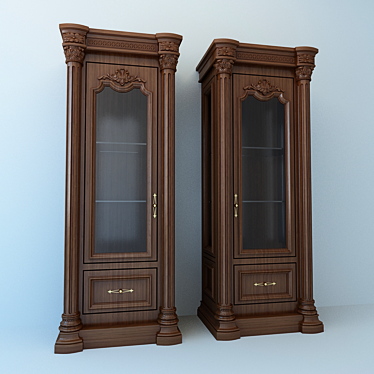 Classic Display Case 3D model image 1 