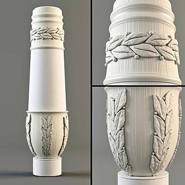 Elegant Sigma VS100 Floor Vase 3D model image 1 