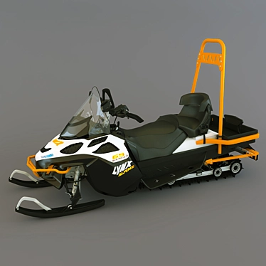 Lynx 69 Ranger Alpine: Ultimate Snowmobile 3D model image 1 