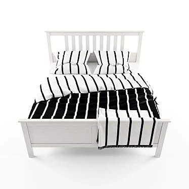 IKEA HEMNES Bed: Spacious and Stylish 3D model image 1 