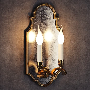 Elegant Rearden Sconce - GRAMERCY HOME 3D model image 1 