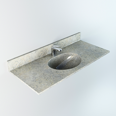 Marmol Wash Basin - Elegant and Practical 3D model image 1 