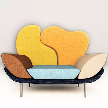 Luxury Italian Armchair and Sofa Set: Wing 3D model image 1 