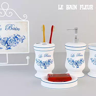 Le Bain Fleur Bath Set 3D model image 1 
