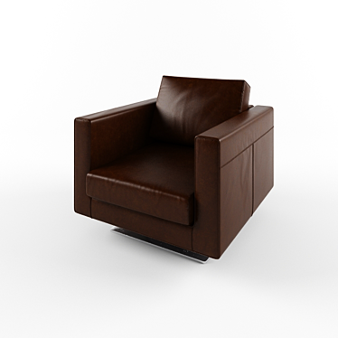 Stylish Leather Office Chair 3D model image 1 
