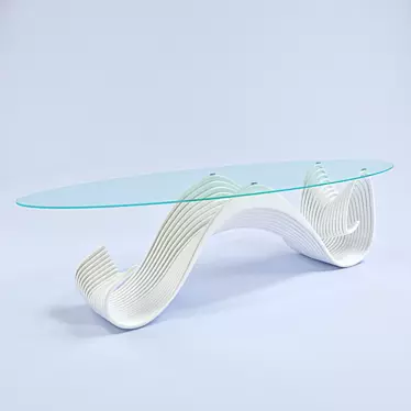 Wave Table - Modern Design Furniture 3D model image 1 