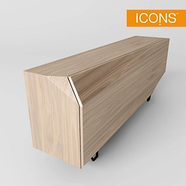 Franco Mario ICONS Edge Console Table 3D model image 1 