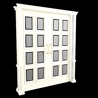 Elegant Entryway Door 3D model image 1 