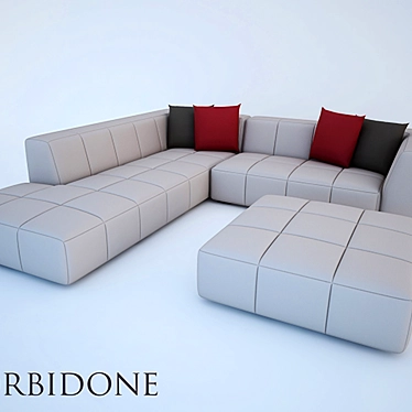 Elegance Personified: Morbidone Sofa Bed 3D model image 1 