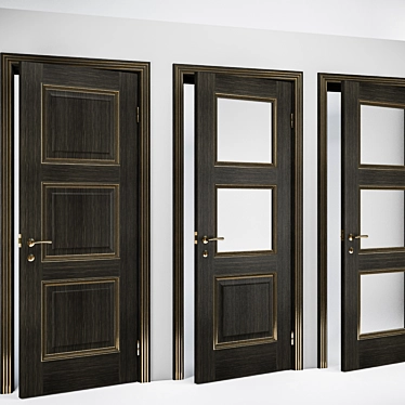 Hales Triest Doors: Elegant and Durable 3D model image 1 