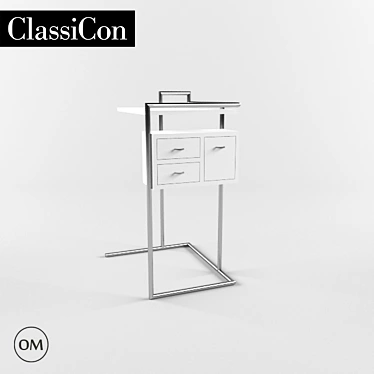 Elegant Petite Coiffeuse Dressing Table 3D model image 1 
