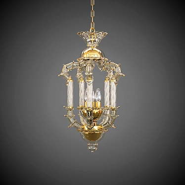 Muran Glass Chandelier by Sylcom 3D model image 1 