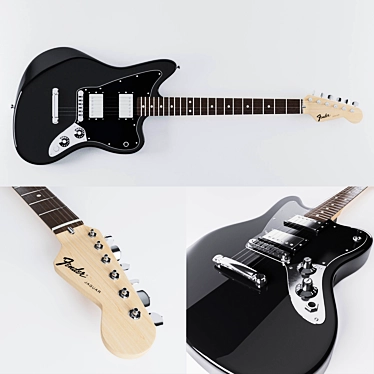 Vintage-inspired Fender Jazzmaster 3D model image 1 