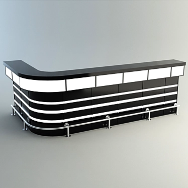 Modern Bar Counter 3D model image 1 