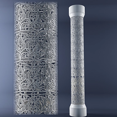 Elegant Pillar Stand 3D model image 1 