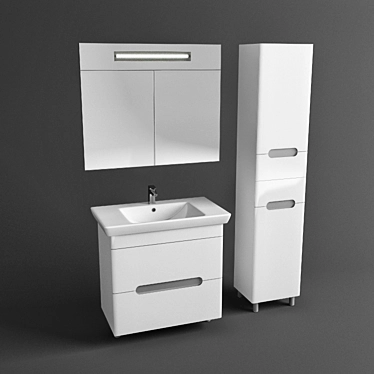 Aqua Rhodes Boston 85 - Bathroom Set 3D model image 1 