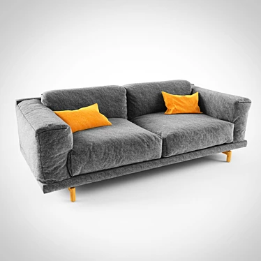 Muuto Rest Sofa - Relaxed Elegance for Your Home 3D model image 1 