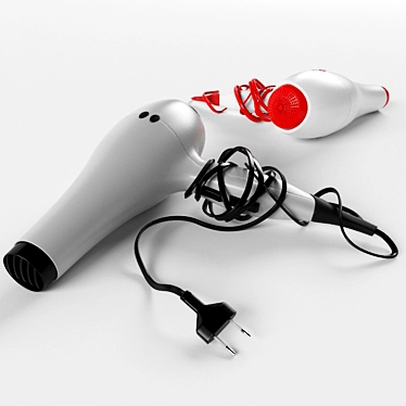 Multisub Hairdryer: Sleek and Efficient 3D model image 1 