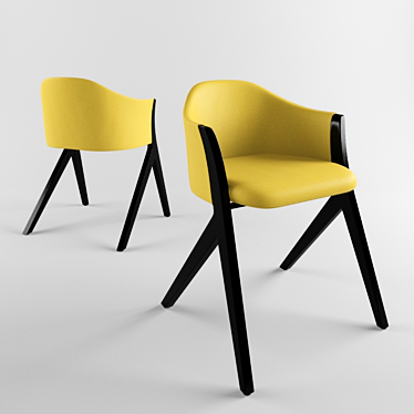 Sleek M10 Norguet Armchair 3D model image 1 