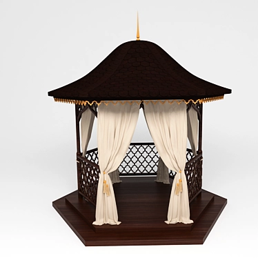 Oriental Oasis Gazebo 3D model image 1 