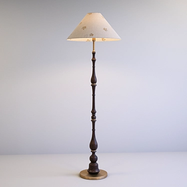 Modern Metal Floor Lamp 3D model image 1 