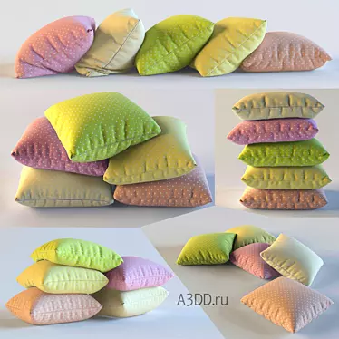 Versatile 5-in-1 Pillows: Perfect for Bedroom or Nursery Décor! 3D model image 1 