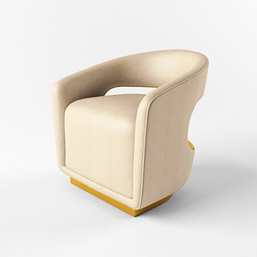 Luxury Italian Poltroncinavanty Chair 3D model image 1 