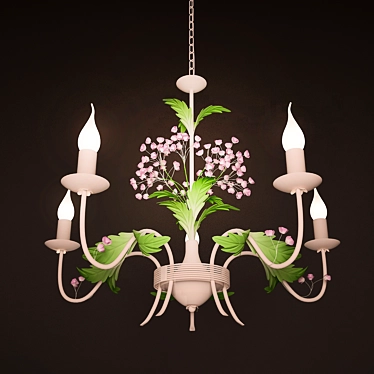 Provence Chandelier, Matte Finish | Height 1150mm | Width 550mm 3D model image 1 