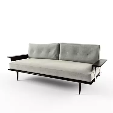 Vintage Sofa: Timeless Comfort 3D model image 1 