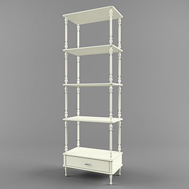 Versatile Storage Shelves 3D model image 1 