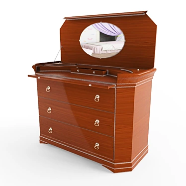 Stylish Dressing Table Combo 3D model image 1 