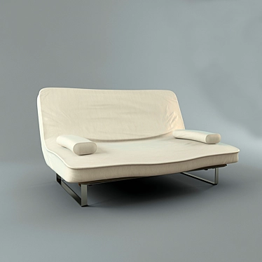 Modern Style Sofa with Materials, Textures, FBX - 2014 & 2012 Max Scene 3D model image 1 