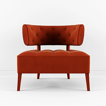 Brabbu Zulu Armchair: Stylish Comfort for Your Space 3D model image 1 