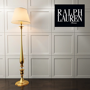 Ralph Lauren Darien Floor Lamp - Elegant Lighting Solution 3D model image 1 